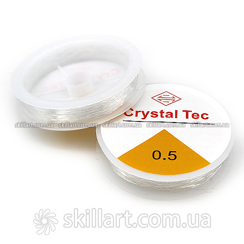 Силиконовая леска-резинка Crystal Tec 0,5мм (13,5м) прозрачная